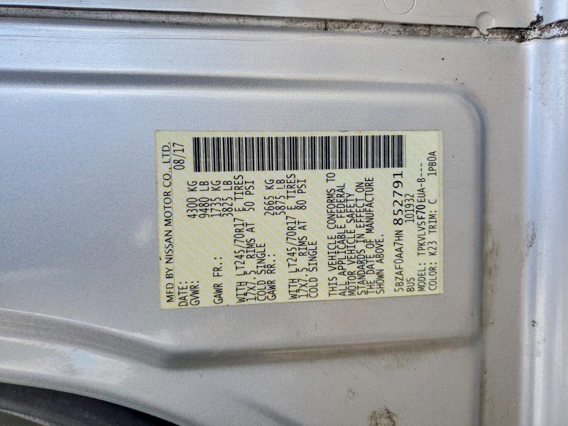 2017 Niss NV 3500 HD S