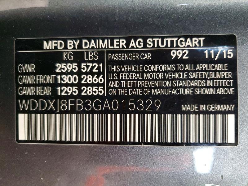 2016 Mercedes-Benz S 550