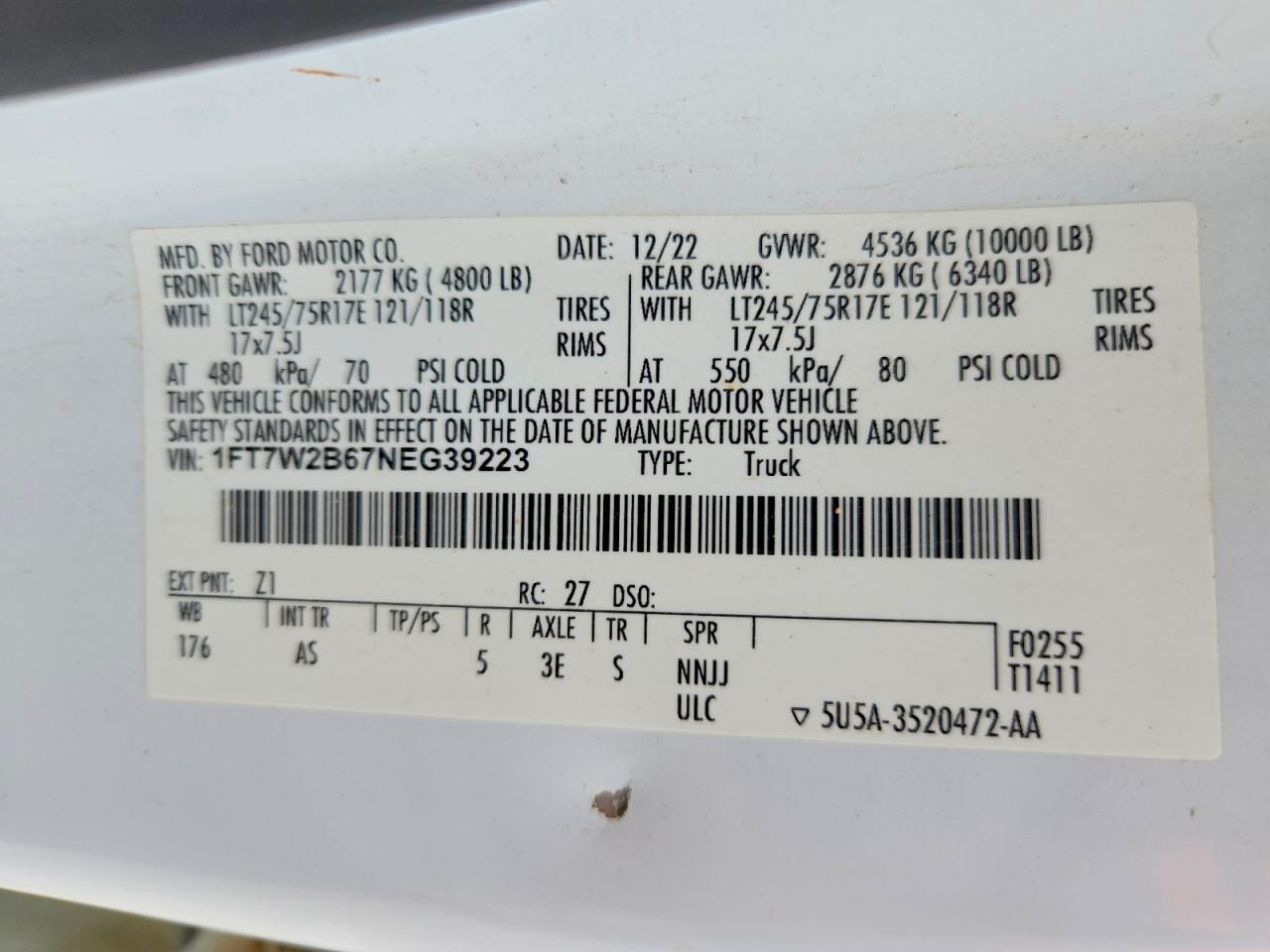 2022 Ford F250 Super Duty
