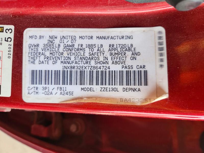 2007 Toyota Corolla le