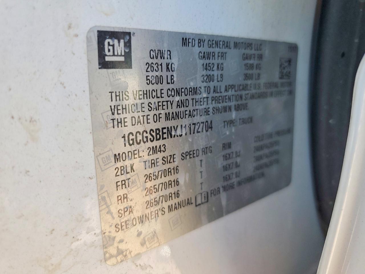 2018 Chevrolet Colorado
