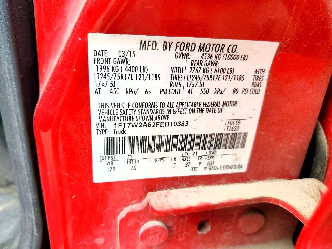 2015 Ford F250 Super Duty