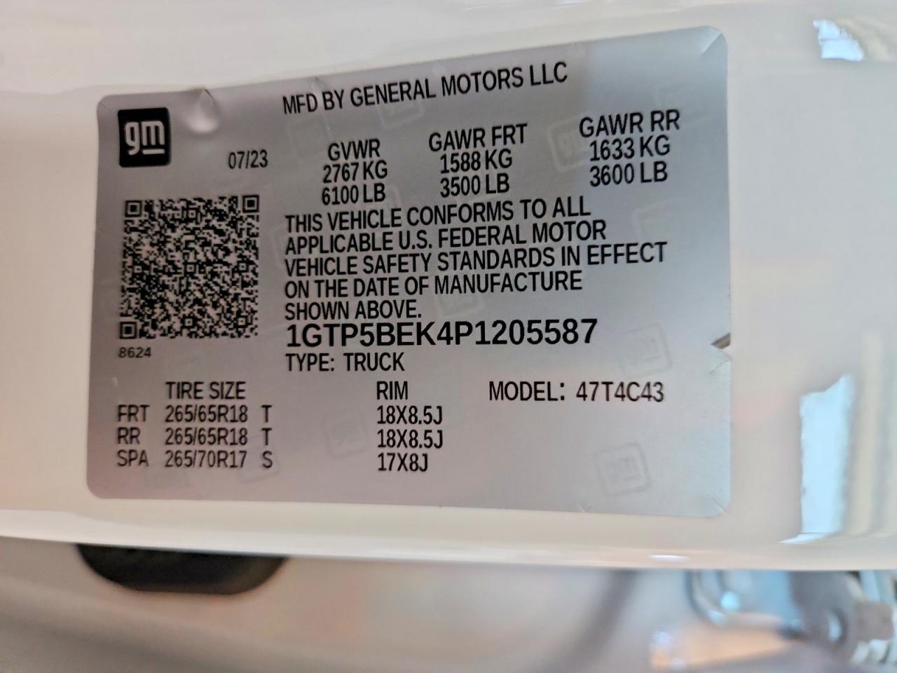 2023 GMC Canyon Elevation