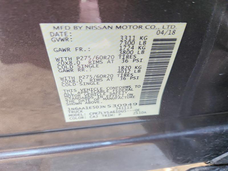 2018 Nissan Titan Platinum Reserve