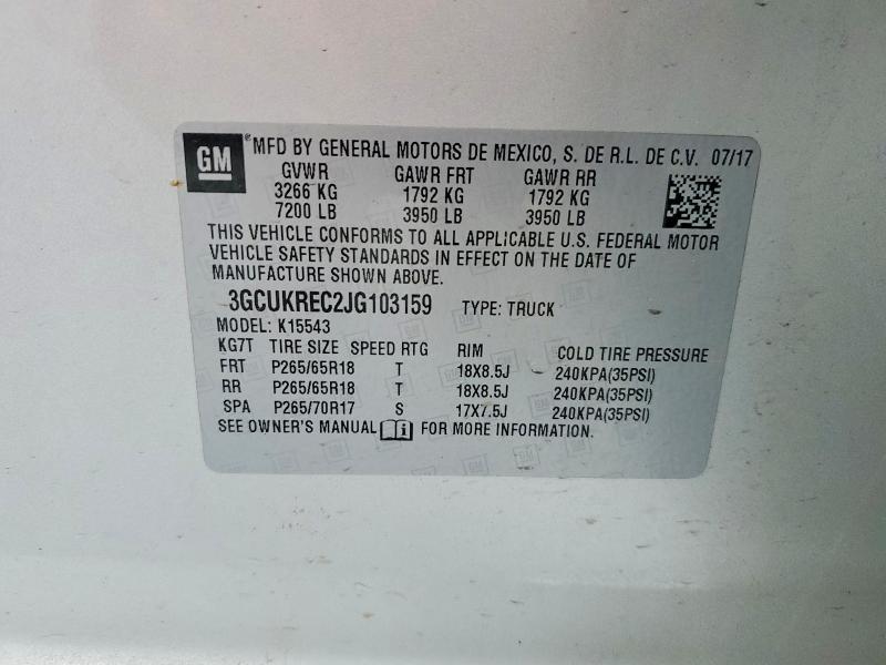2018 Chevrolet Silverado K1500 LT