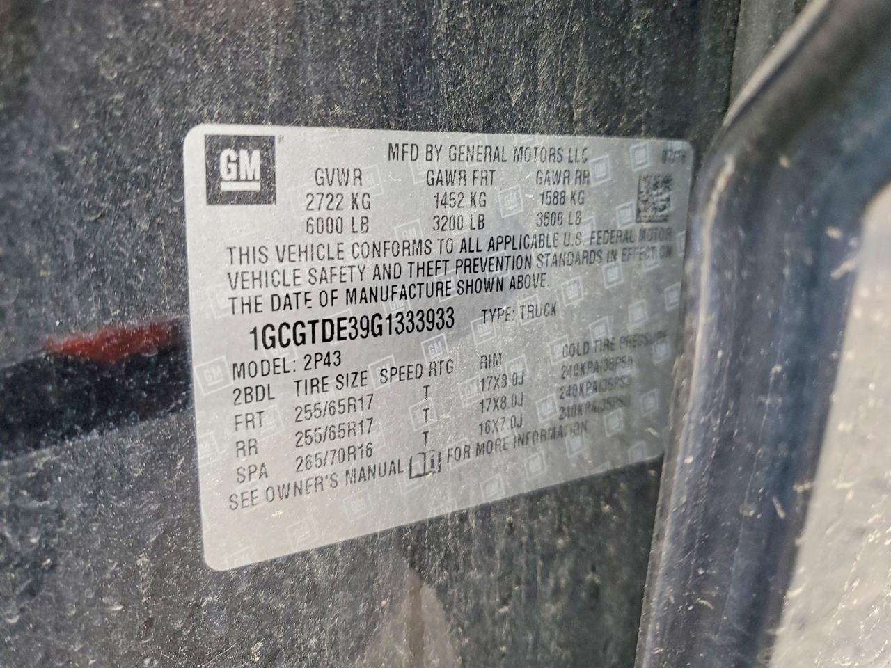 2016 Chevrolet Colorado Z71