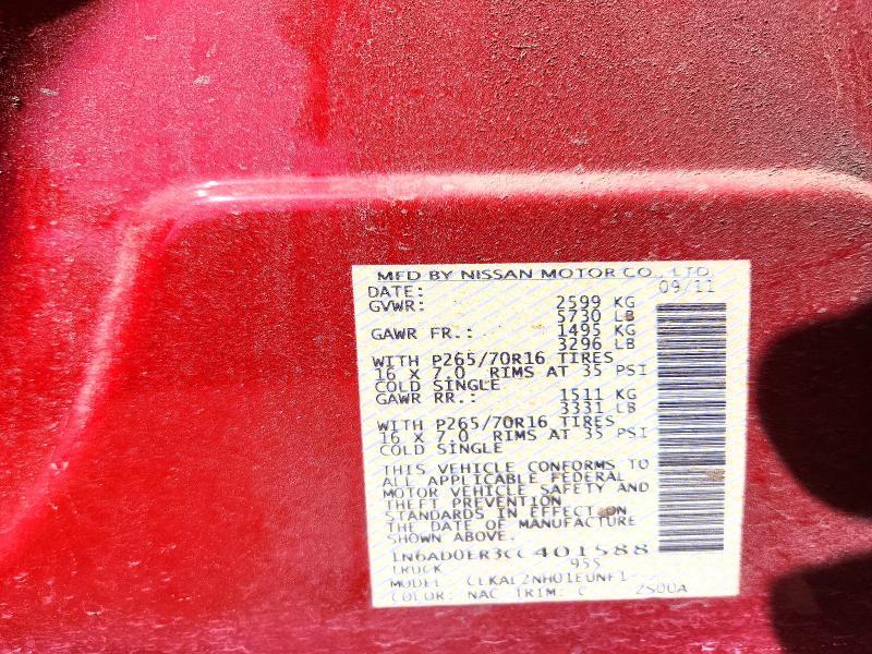 2012 Nissan Frontier s