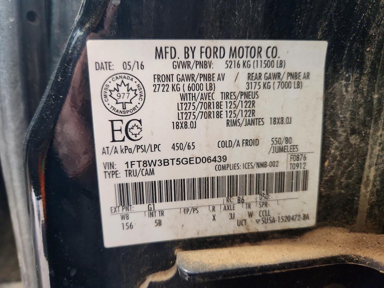 2016 Ford F350 Super Duty