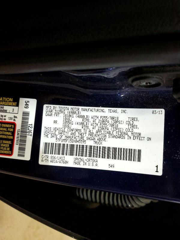 2013 Toyota Tundra Grade