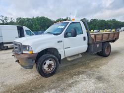 Salvage trucks for sale at Greenwell Springs, LA auction: 2002 Ford F450 Super Duty