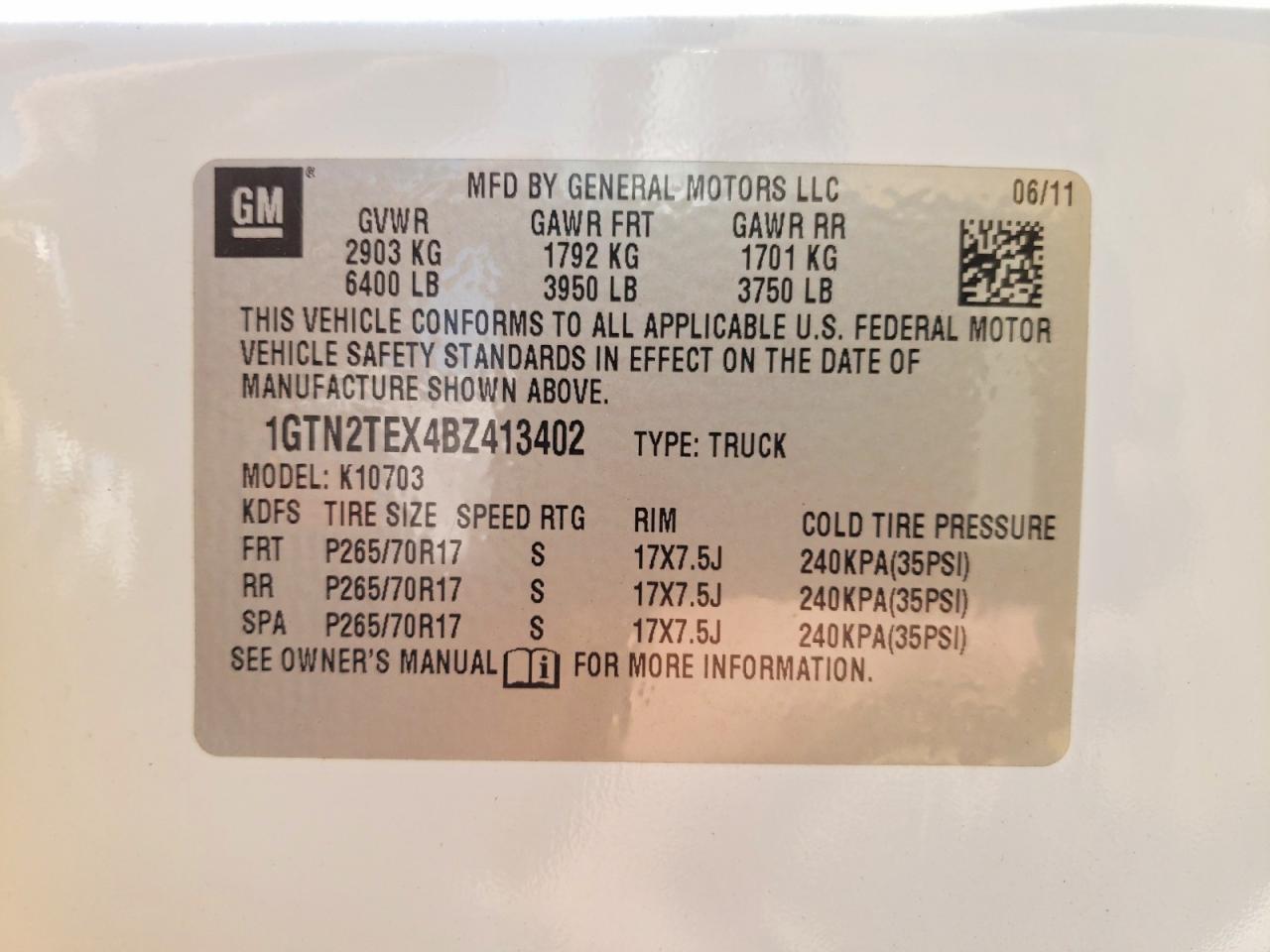 2011 GMC Sierra K1500