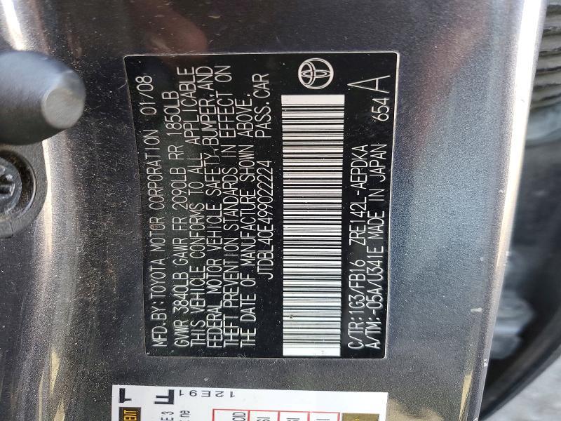 2009 Toyota Corolla le