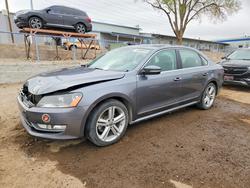 Salvage cars for sale from Copart Albuquerque, NM: 2014 Volkswagen Passat sel