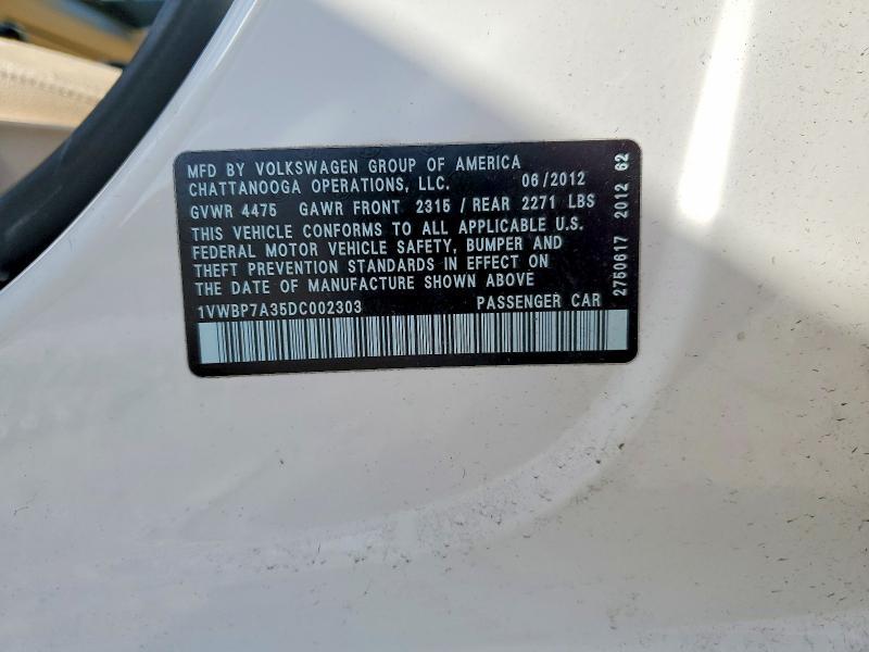 2013 Volkswagen Passat se