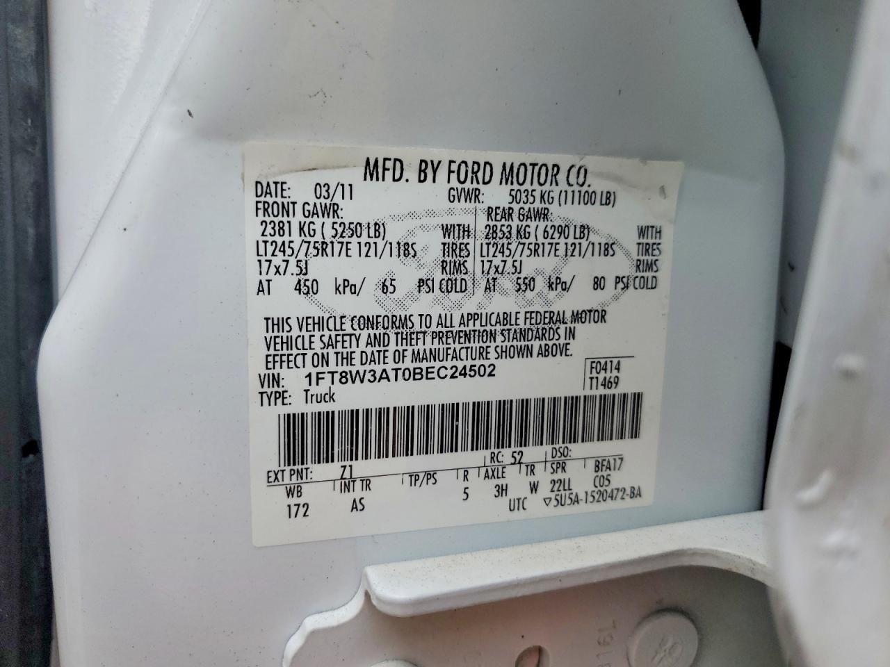 2011 Ford F350 Super Duty