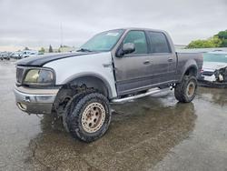 Salvage cars for sale from Copart Bakersfield, CA: 2002 Ford F150 Supercrew