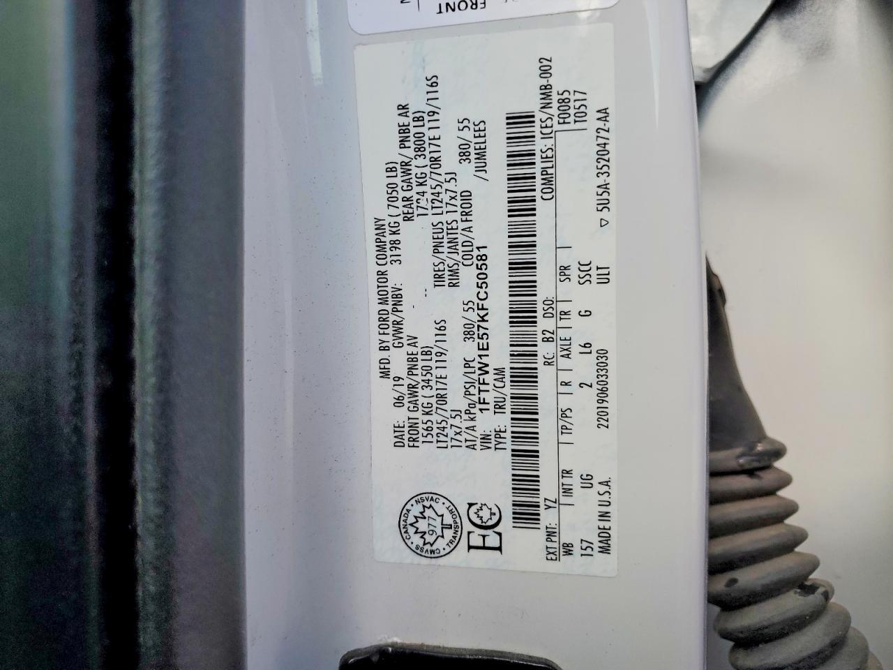 2019 Ford F150 Supercrew