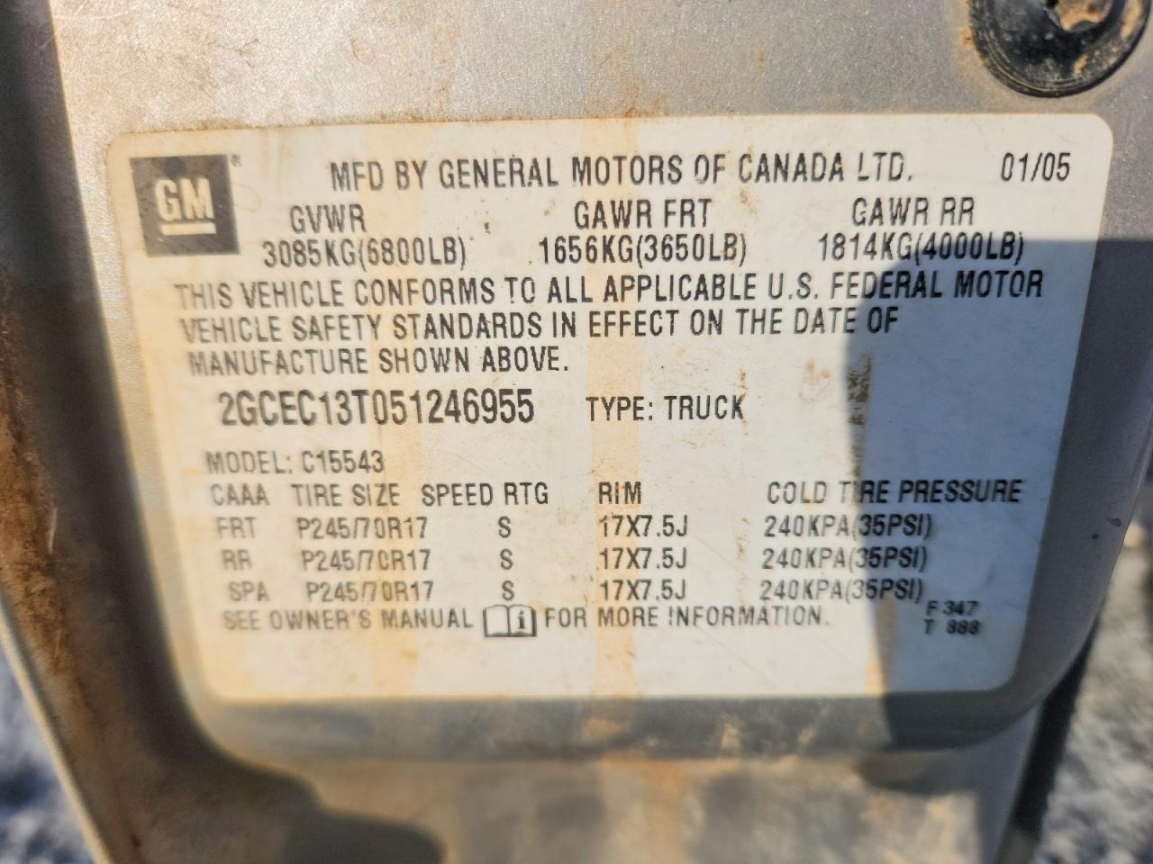 2005 Chevrolet Silverado C1500