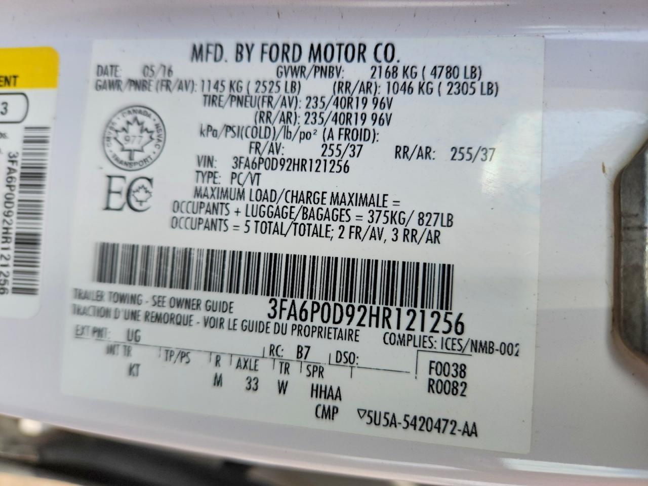 2017 Ford Fusion Titanium