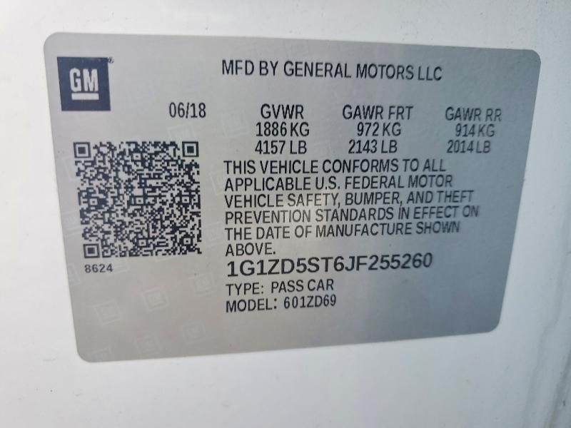 2018 Chevrolet Malibu lt
