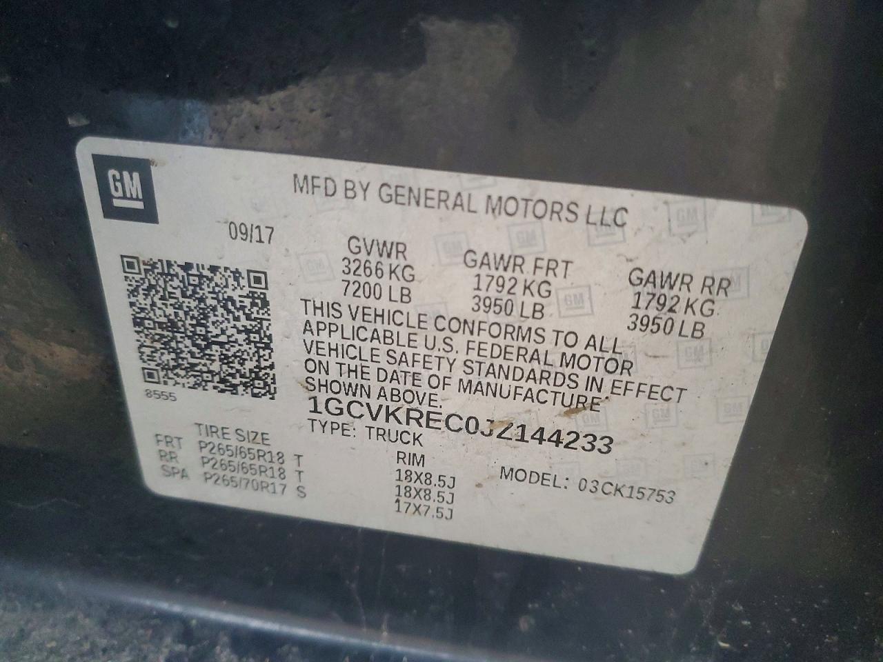 2018 Chevrolet Silverado K1500 LT