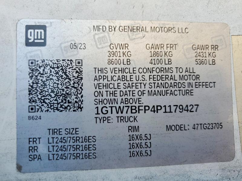 2023 GMC Savana G2500 Utility / Service van