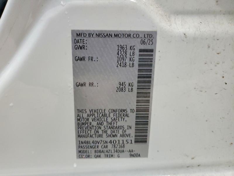 2025 Nissan Altima sv