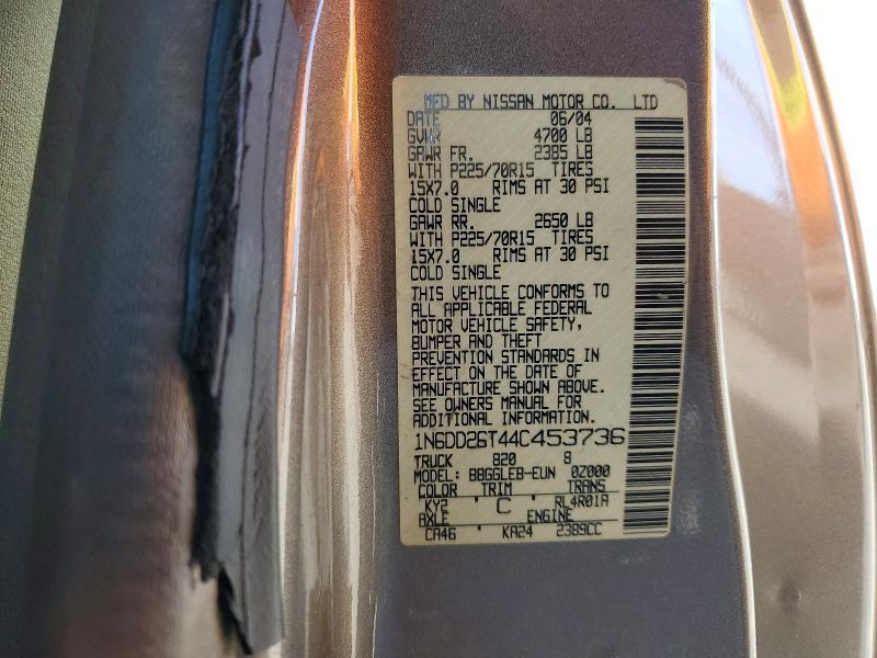 2004 Nissan Frontier King cab xe