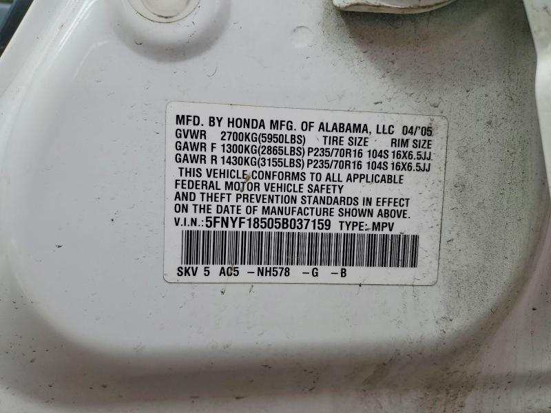 2005 Honda Pilot exl