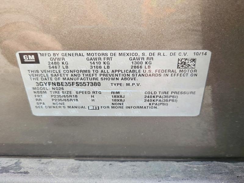 2015 Cadillac Srx Luxury Collection