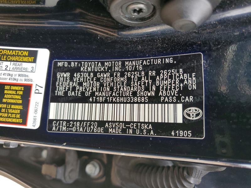 2017 Toyota Camry se
