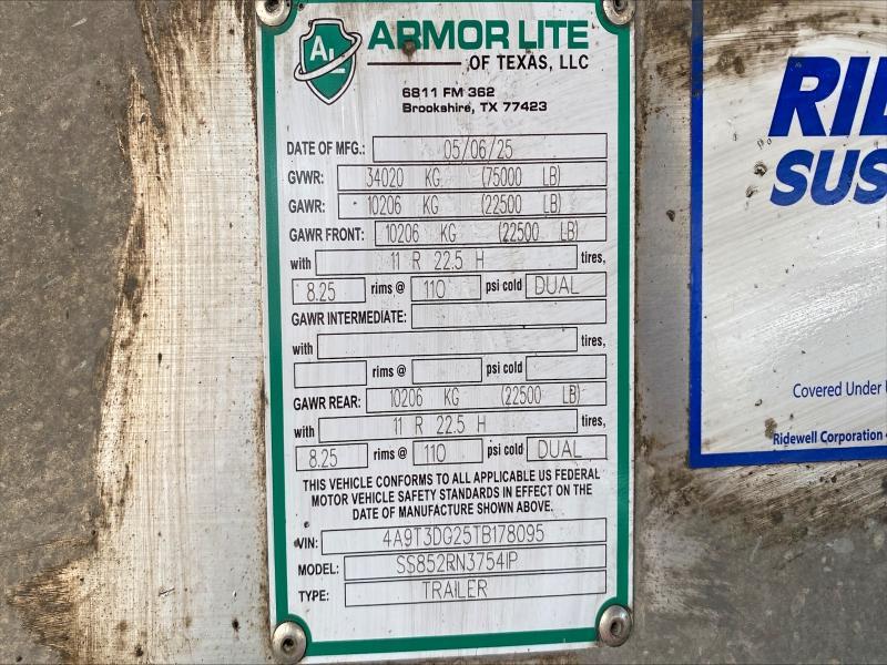 2026 Armor Lite End Dump Trailer