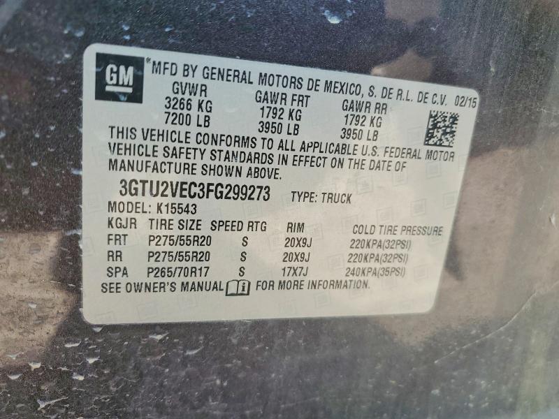 2015 GMC Sierra K1500 SLT