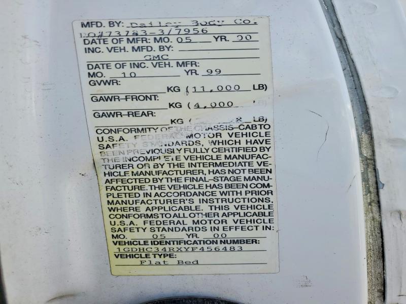 2000 GMC Sierra C3500
