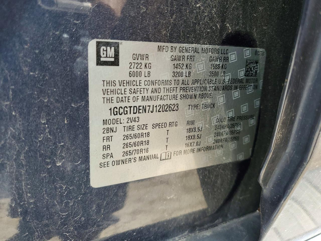 2018 Chevrolet Colorado Z71