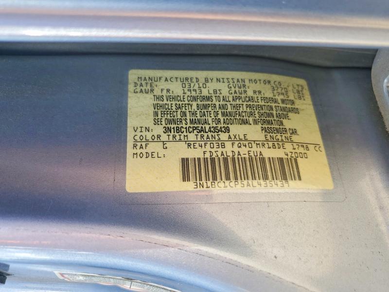 2010 Nissan Versa 1.8 s