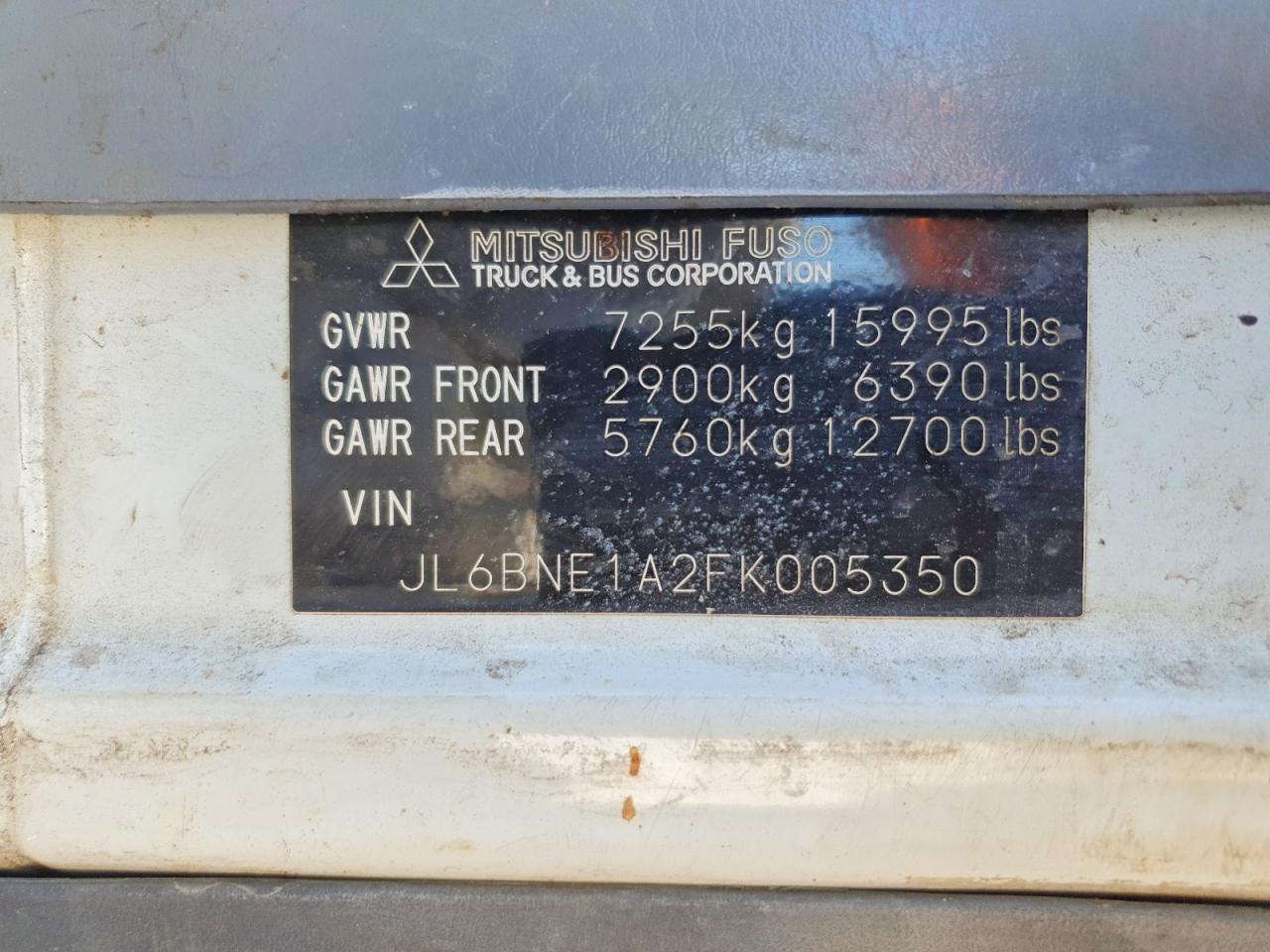 2015 Mitsuifuso FE FEC72S