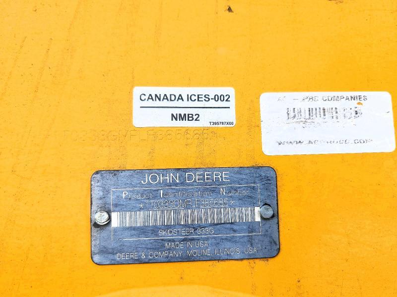 2020 John Deere 333G Skidsteer