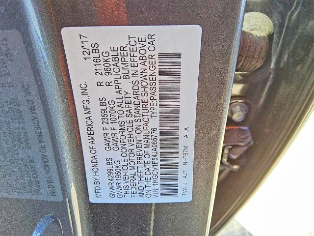 2018 Honda Accord exl