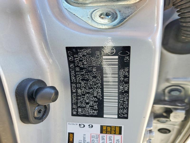 2017 Toyota Prius two eco