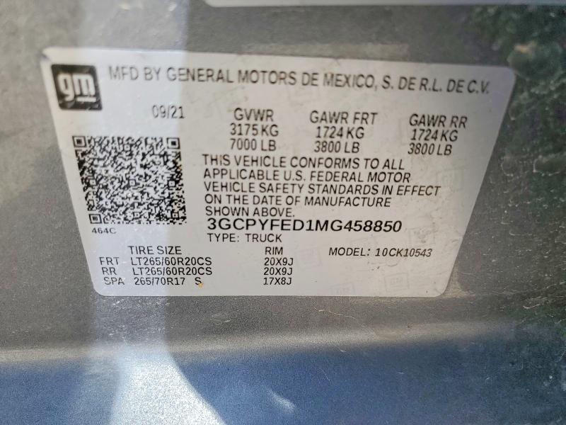 2021 Chevrolet Silverado K1500 LT Trail Boss