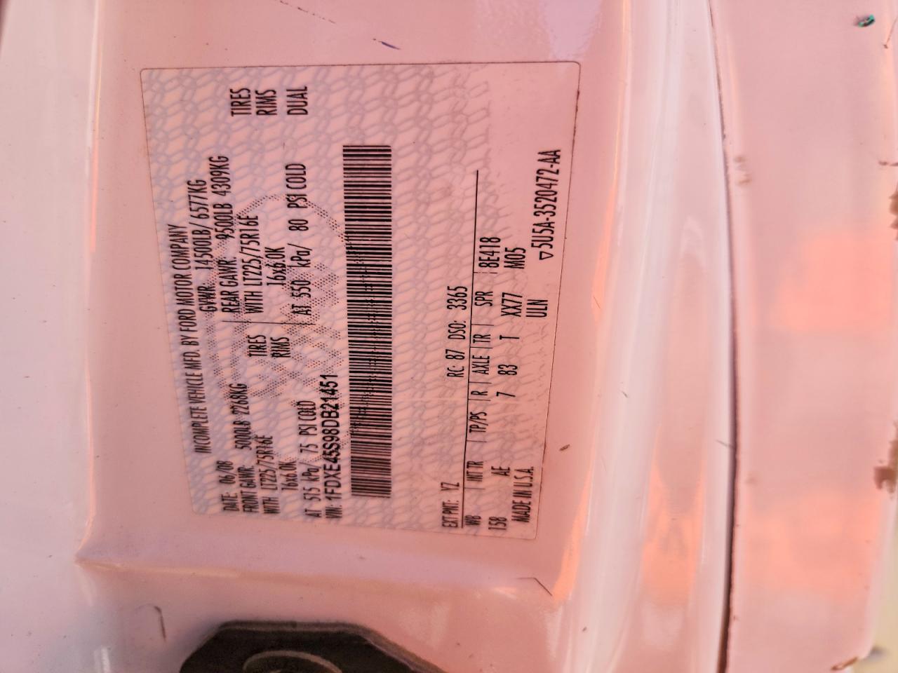 2008 Ford E450 BOX Truck