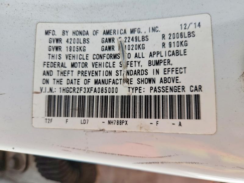 2015 Honda Accord lx