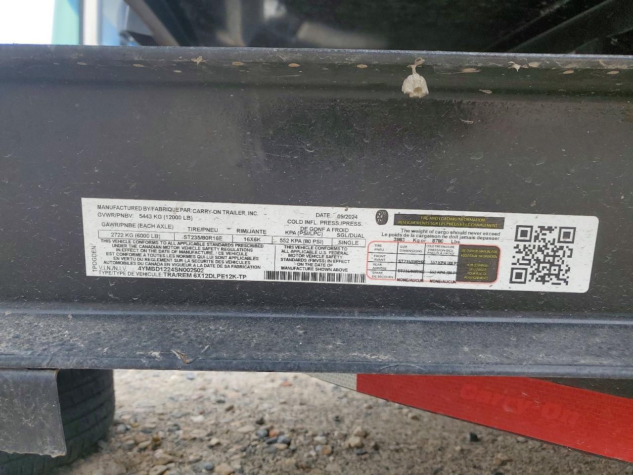 2025 Carry-On Trailer Carry-ON Trailer