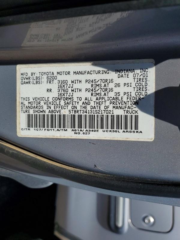 2001 Toyota Tundra SR5