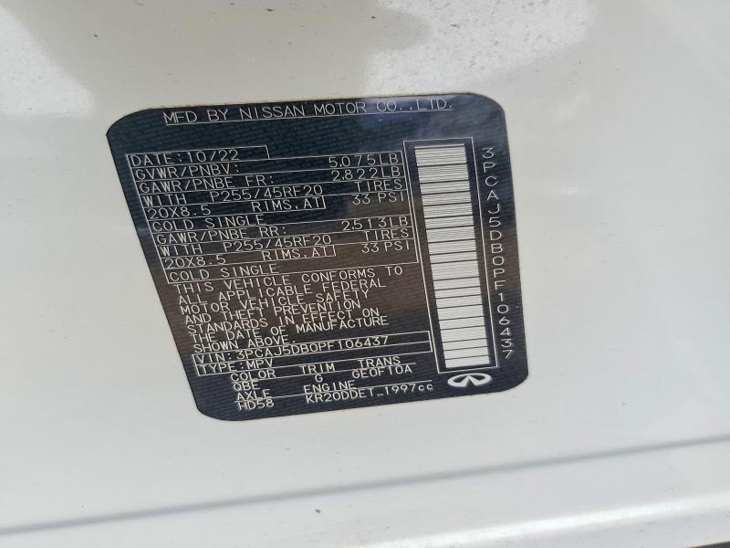 2023 Infiniti Qx50 Autograph