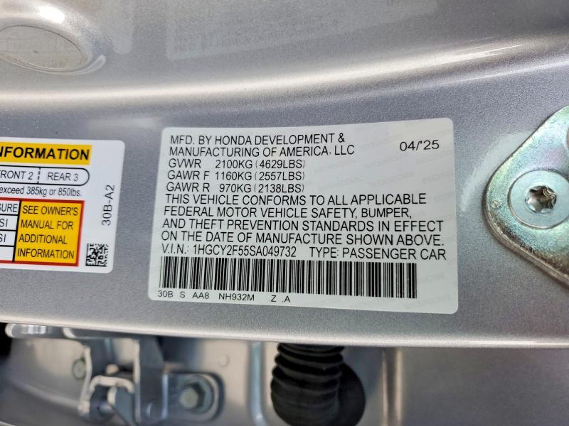 2025 Honda Accord Hybrid Sport