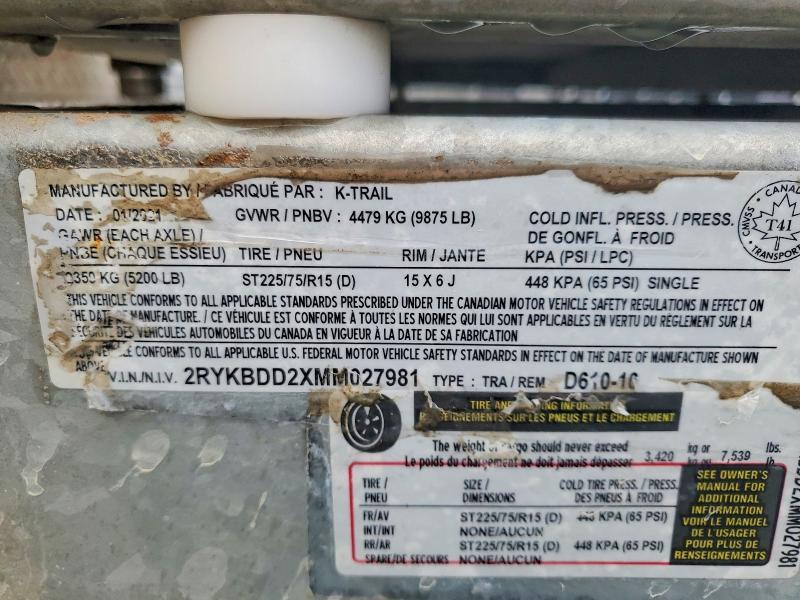 2021 Ktrl D610-10