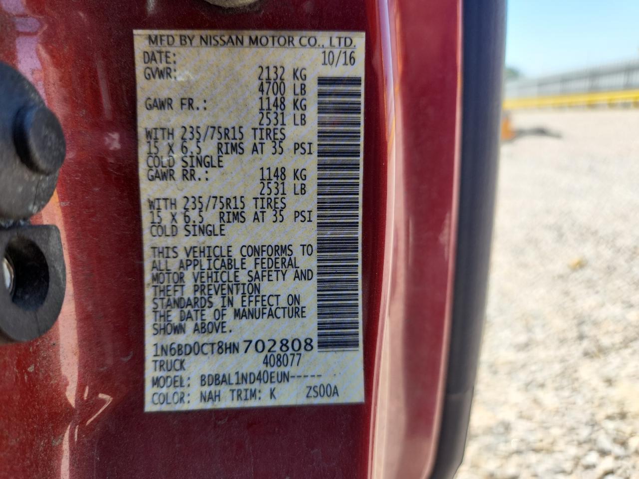 2017 Nissan Frontier S