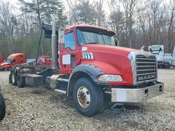 Salvage trucks for sale at West Warren, MA auction: 2011 Mack GU813 ROLL-OFF Container Truck